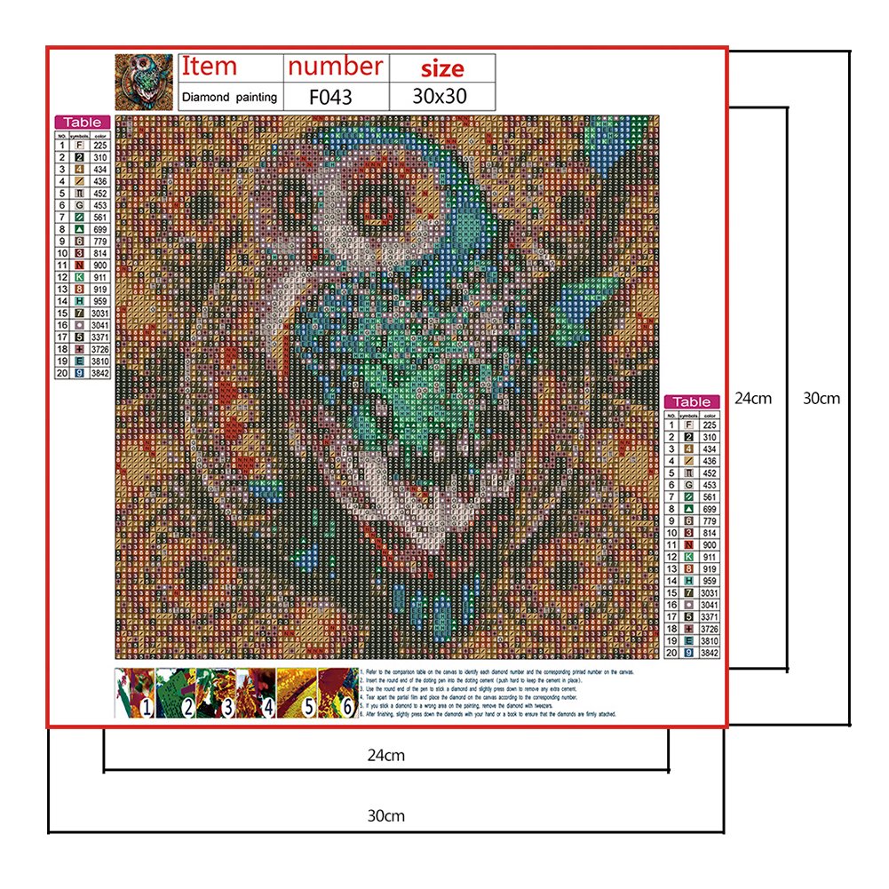 Diamond Painting - Full Square - Owl 1