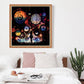 Diamond Painting - Full Round - Girl Clock