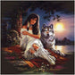 5D Diy Diamond Painting Kit Full Round Beads Beauty Wolf
