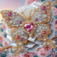 DIY Pearl Painting With Frame - Handmade Self-Adhesive Pearls - Heart Butterfly (25*25cm)