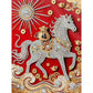 DIY Pearl Painting With Frame - Handmade Self-Adhesive Pearls - Horse (30*40cm) C