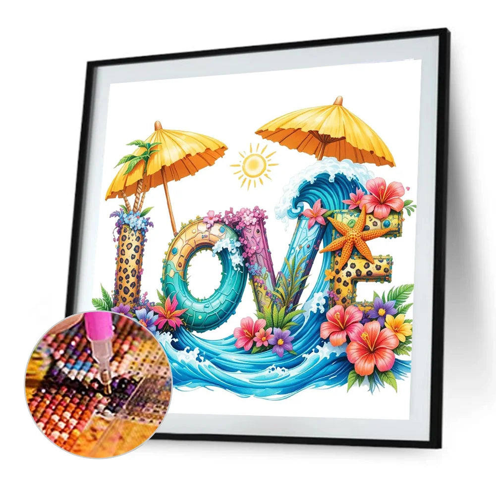 Diamond Painting - Full Round / Square - Summer Beach Love