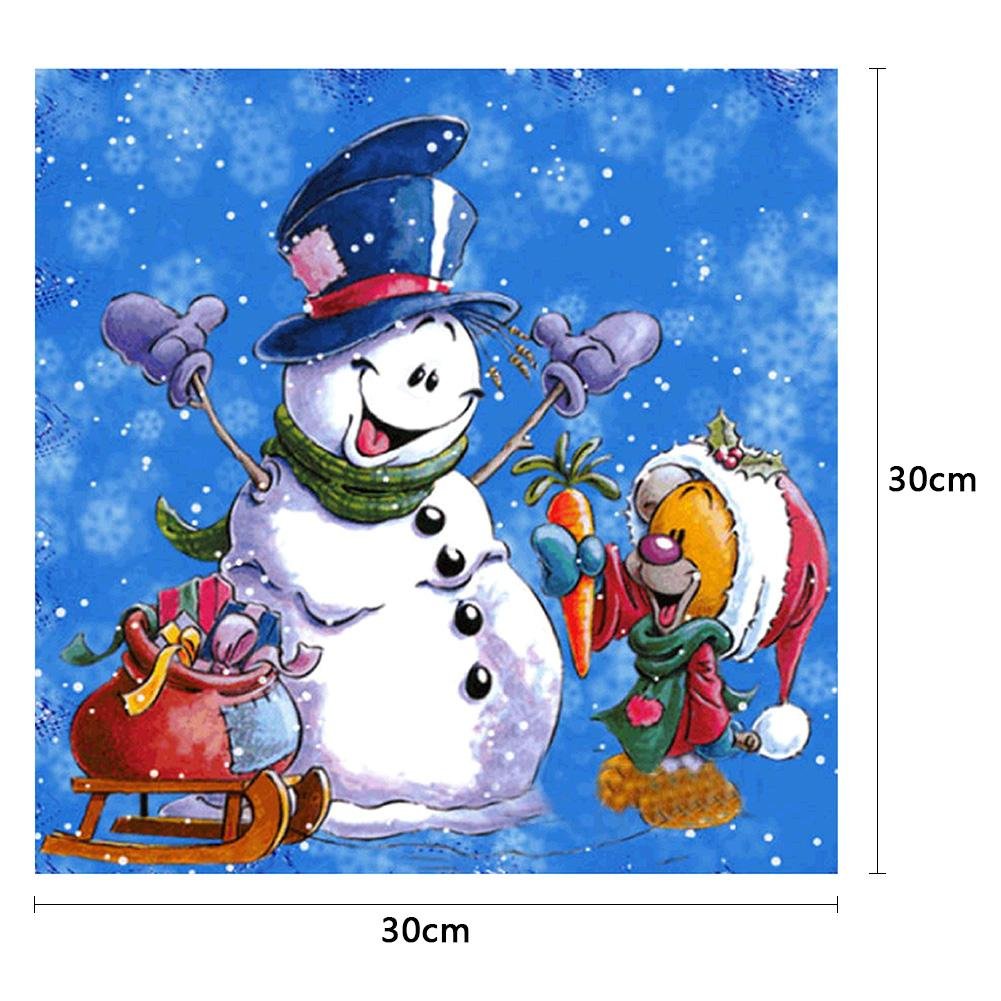 Diamond Painting - Full Round - Snowman J