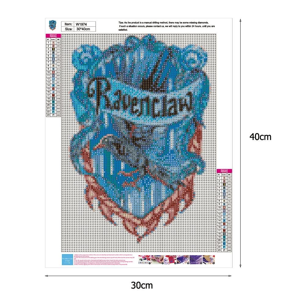Diamond Painting - Full Round - Ravenclaw Logo