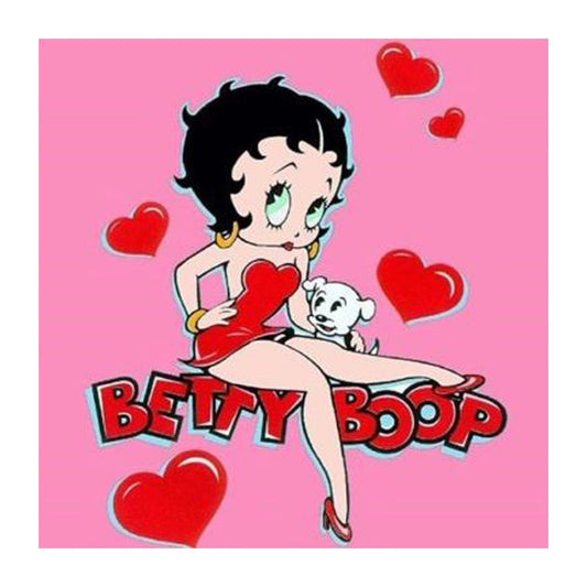 5D Diy Diamond Painting Kit Full Round Beads Betty Boop