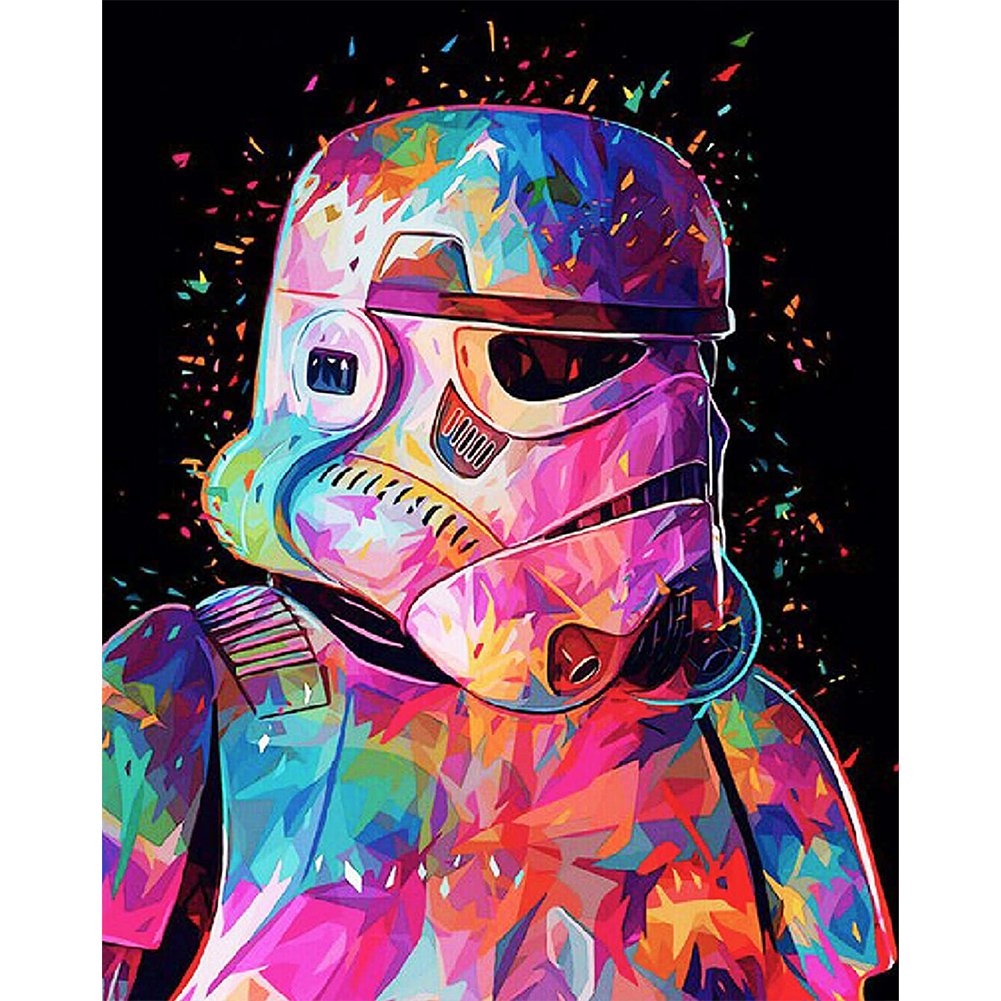 5D Diy Diamond Painting Kit Full Round Beads Movie Star Wars