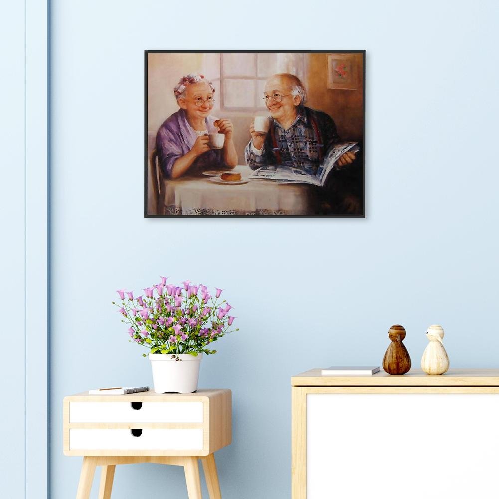 Diamond Painting - Full Round - Leisure Old Lovers