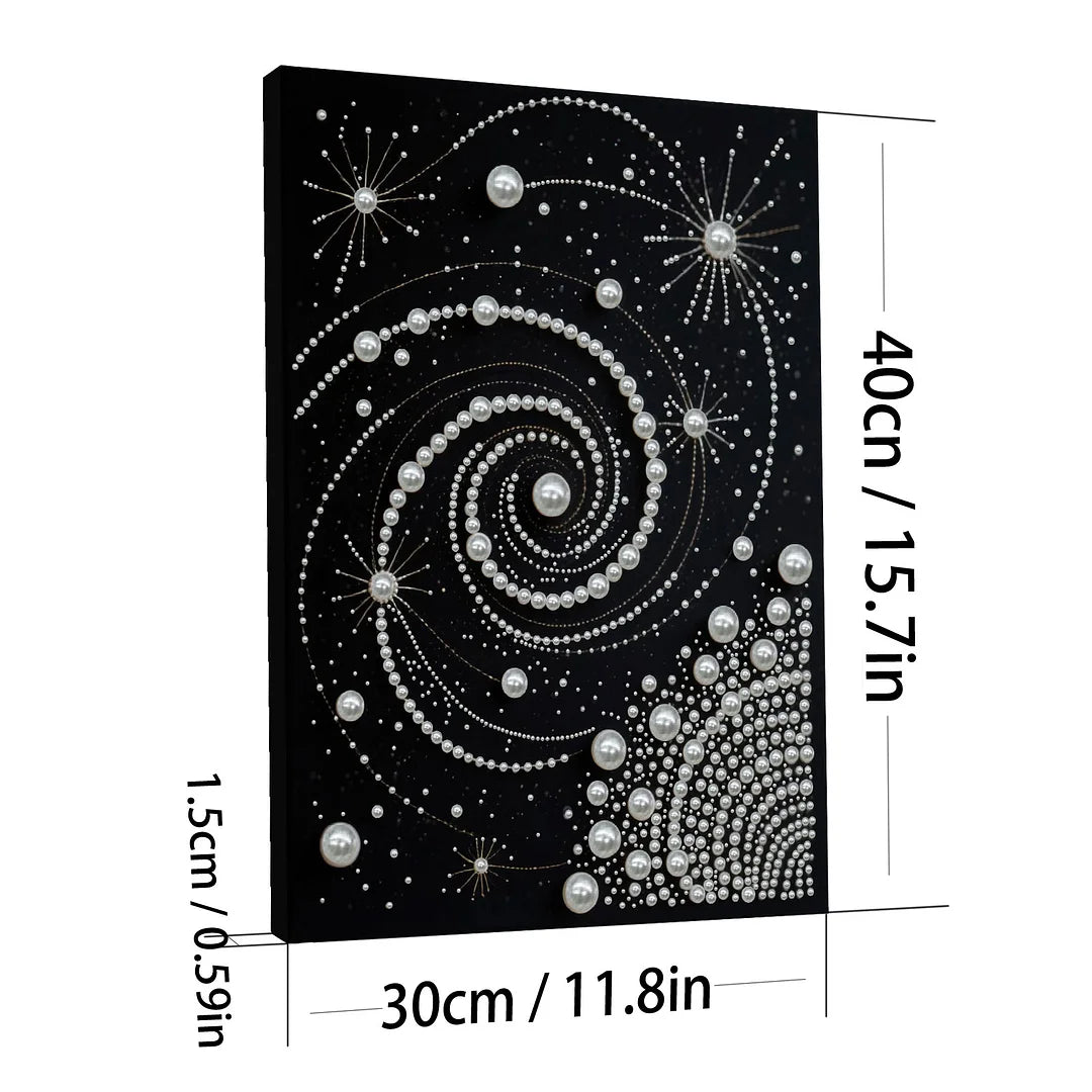 DIY Pearl Painting With Frame - Handmade Self-Adhesive Pearls - Starry Sky (30*40cm)