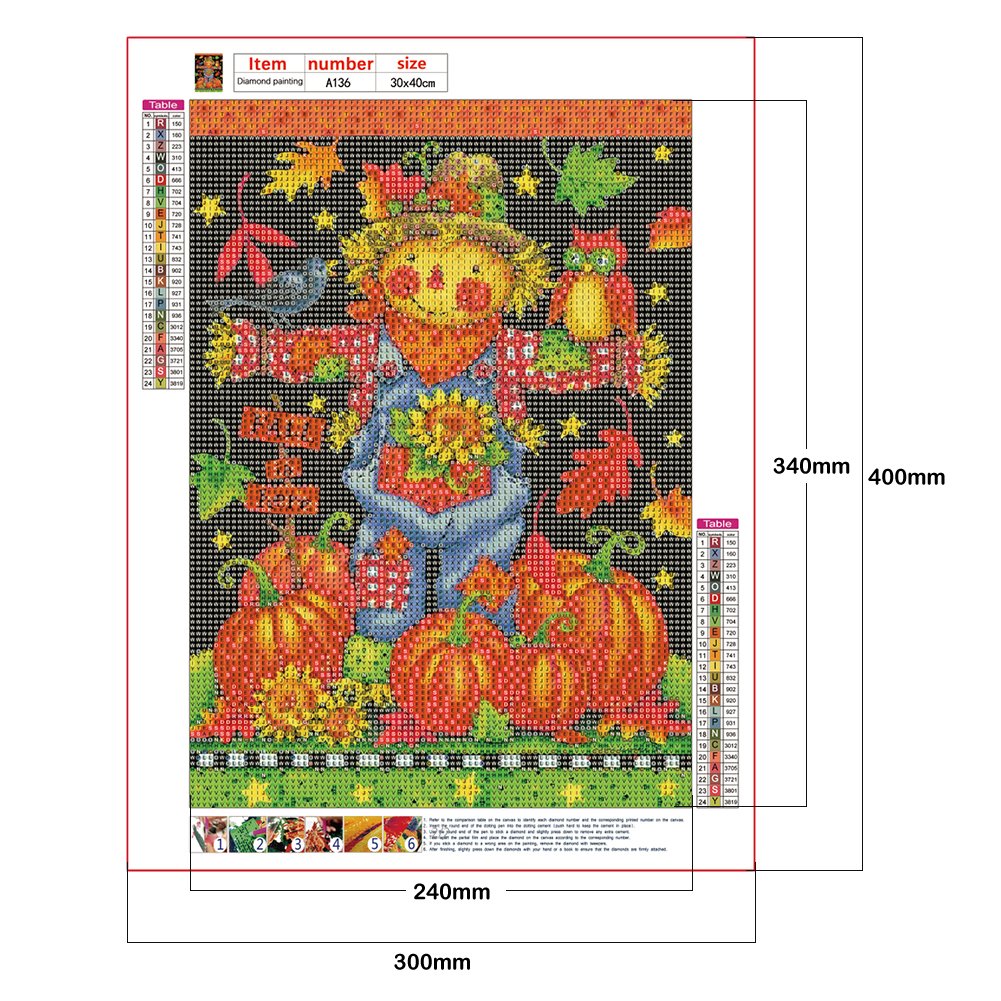 Diamond Painting - Full Round - Scarecrow D