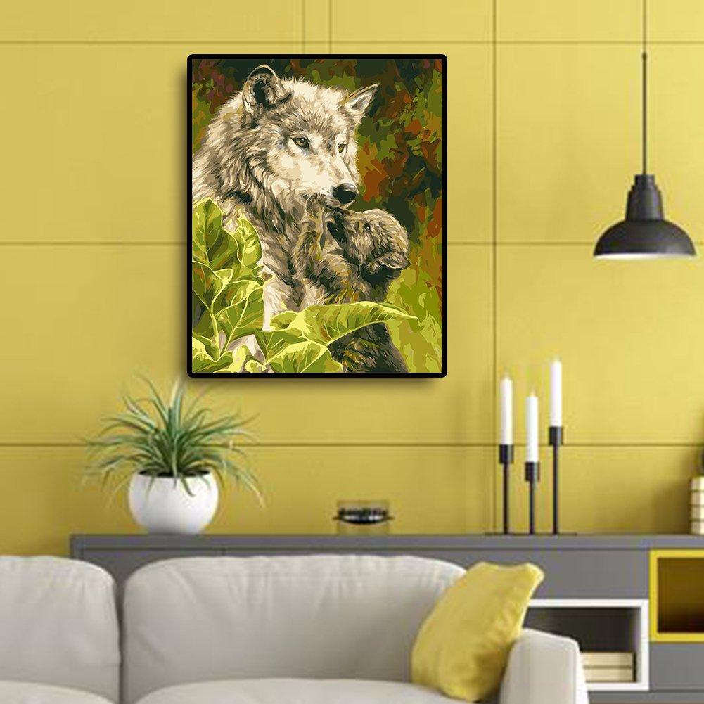 Paint By Number - Oil Painting - Wolf (40*50cm) B