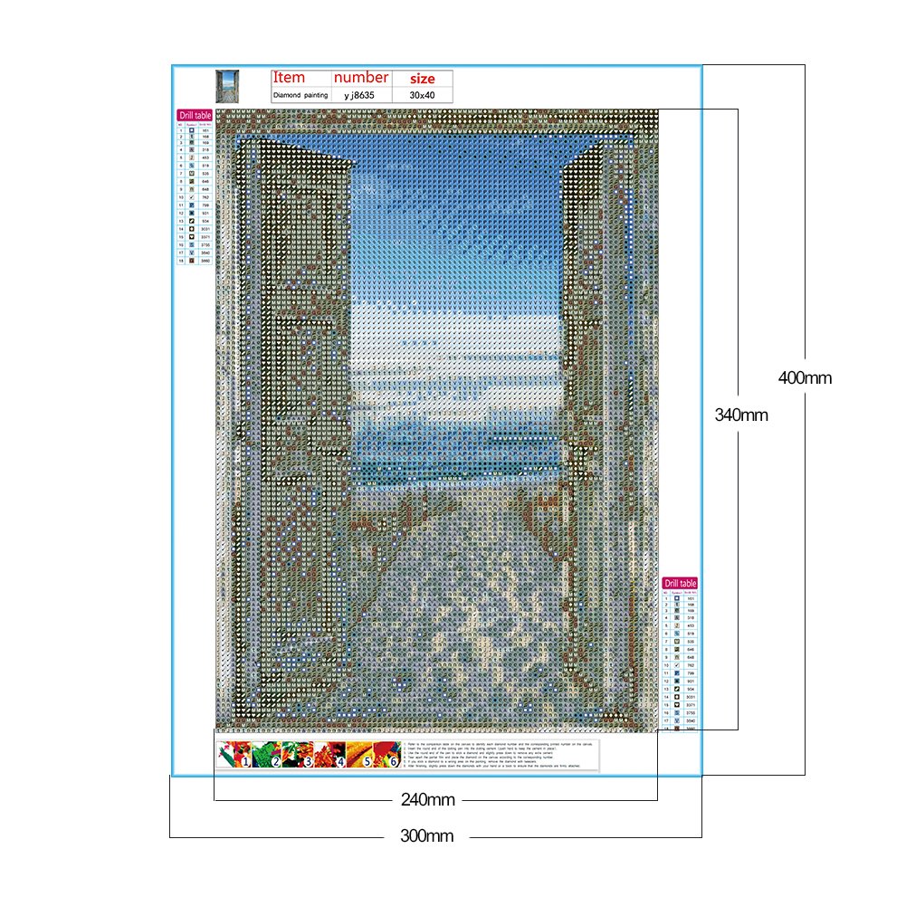 Diamond Painting - Full Round - Beach B
