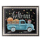 5D Diy Diamond Painting Kit Full Round Beads Blue Car Blackboard