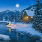 Diamond Painting - Full Round - Snow Scene