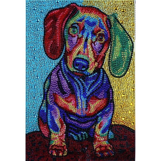Full Drill Special Shaped Rhinestones Diamond Painting - Dog¡¾diamondpaintingsart¡¿