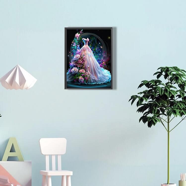 fantasy wedding dress diy diamond painting