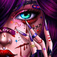 fashion girl diamond painting kit