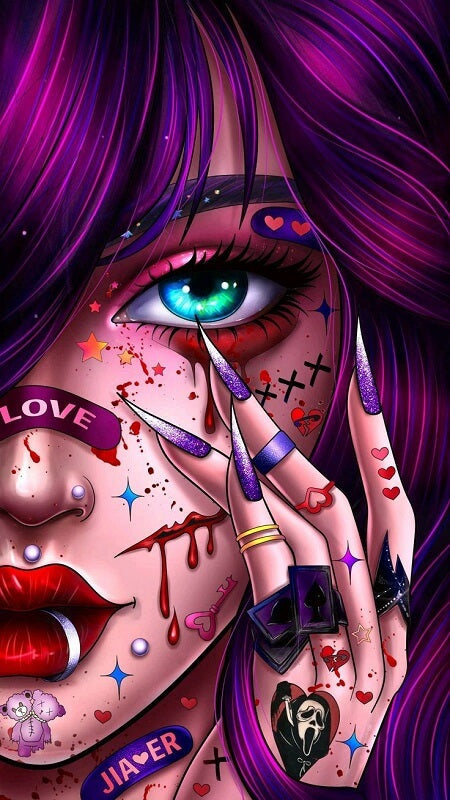 fashion girl diamond painting kit