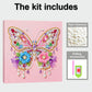 DIY Pearl Painting With Frame - Handmade Self-Adhesive Pearls - Butterfly (25*25cm) F