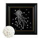 DIY Pearl Painting With Frame - Handmade Self-Adhesive Pearls - Jellyfish (27*27cm)