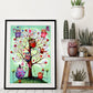 5D DIY Diamond Painting Kit - Full Round - Owls in Tree