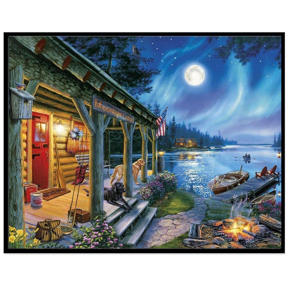Diamond Painting - Full Round - Lake Night
