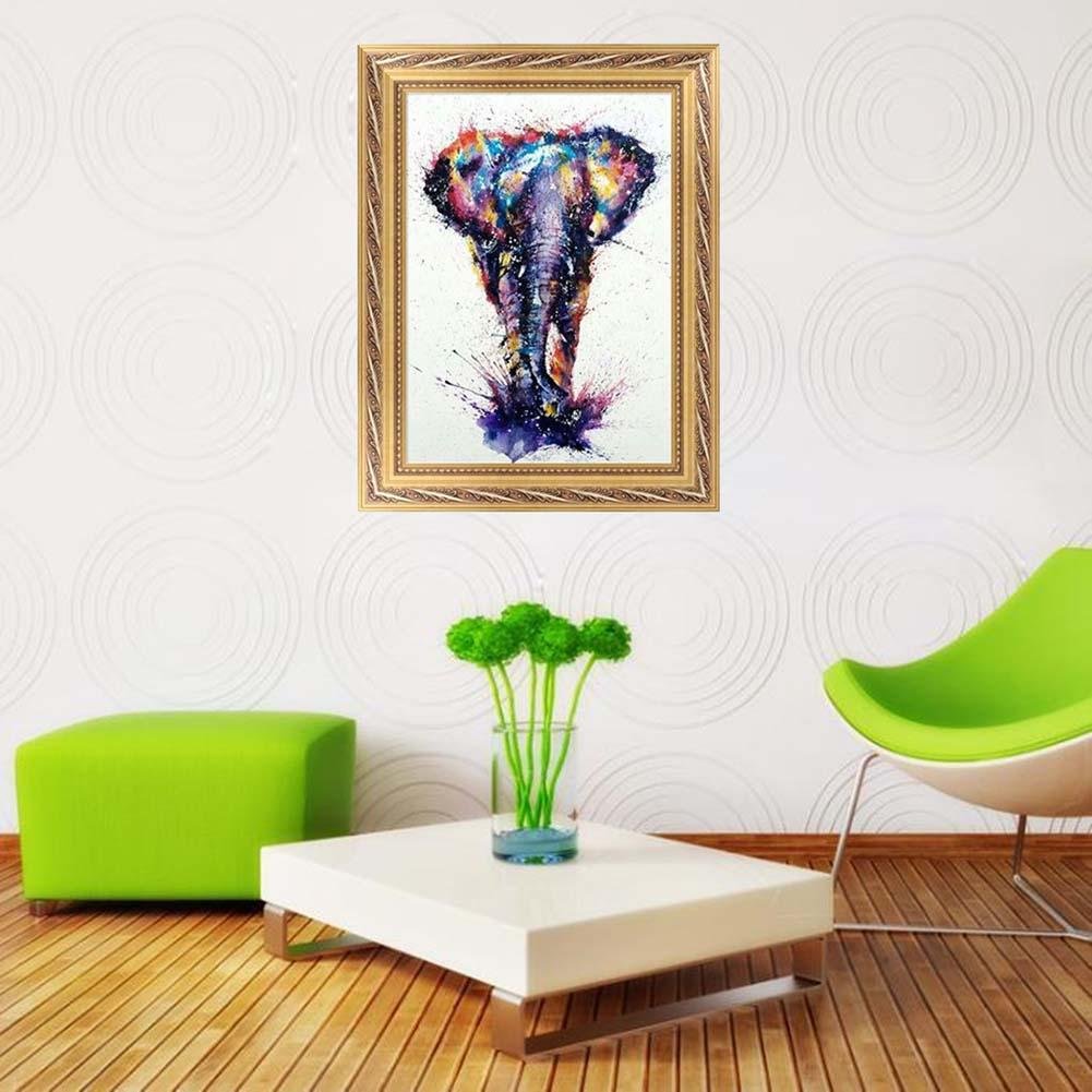 5D DIY Diamond Painting Kit - Partial Round - Elephant