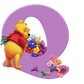 Round Beads Diamond Paintings Art Letter Q Winnie The Pooh