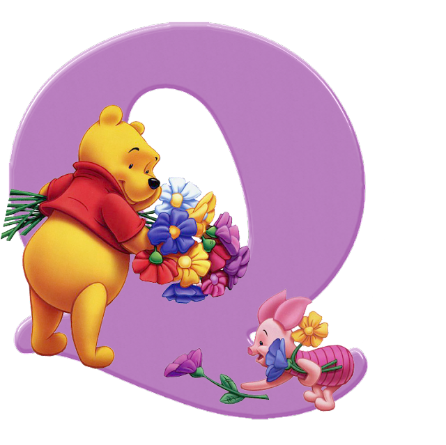 Round Beads Diamond Paintings Art Letter Q Winnie The Pooh