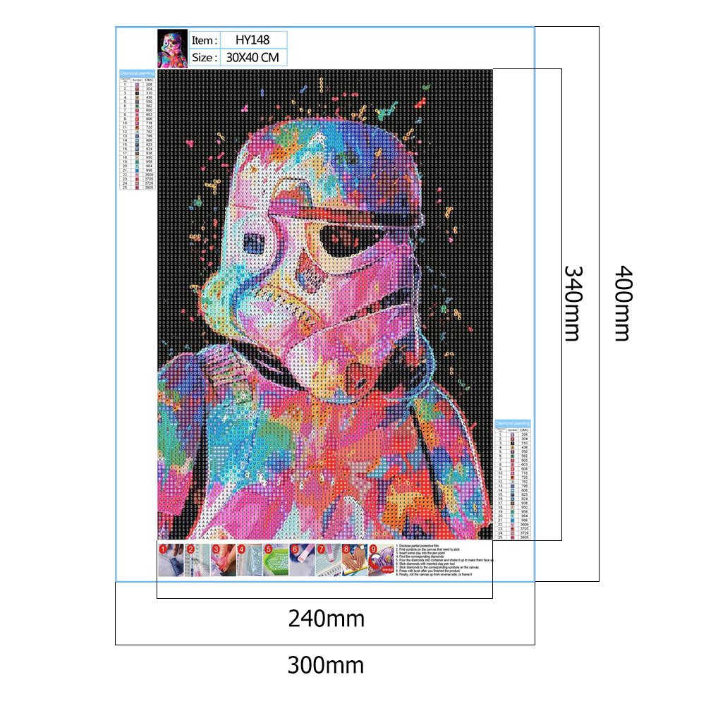 Diamond Painting - Full Round - Movie Star Wars