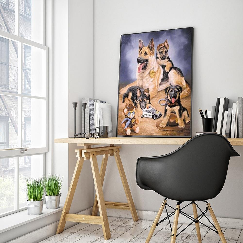 Diamond Painting - Full Round - Dogs F
