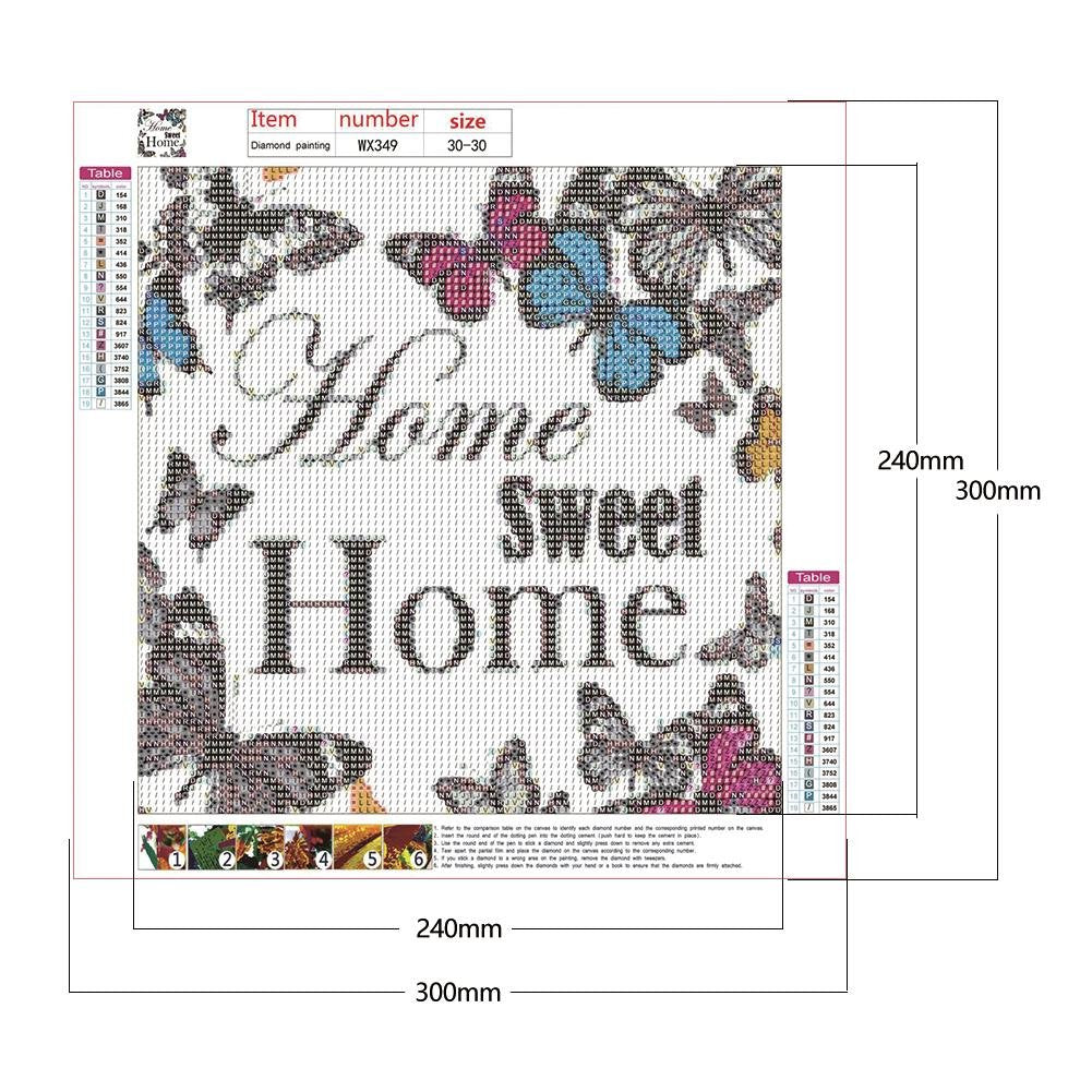 Diamond Painting - Full Round - Home Sweet Home 2