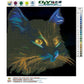 5D DIY Diamond Painting Kit - Partial Round - Cat