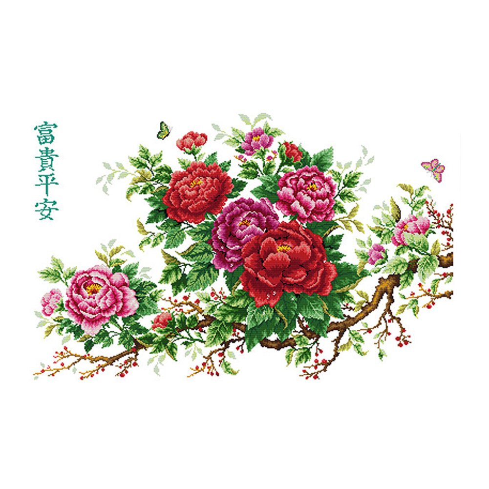 11ct Stamped Cross Stitch Wealth And Peace(103*69cm)