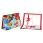 DIY Diamond Painting Greeting Card - Santa Claus & Monkey