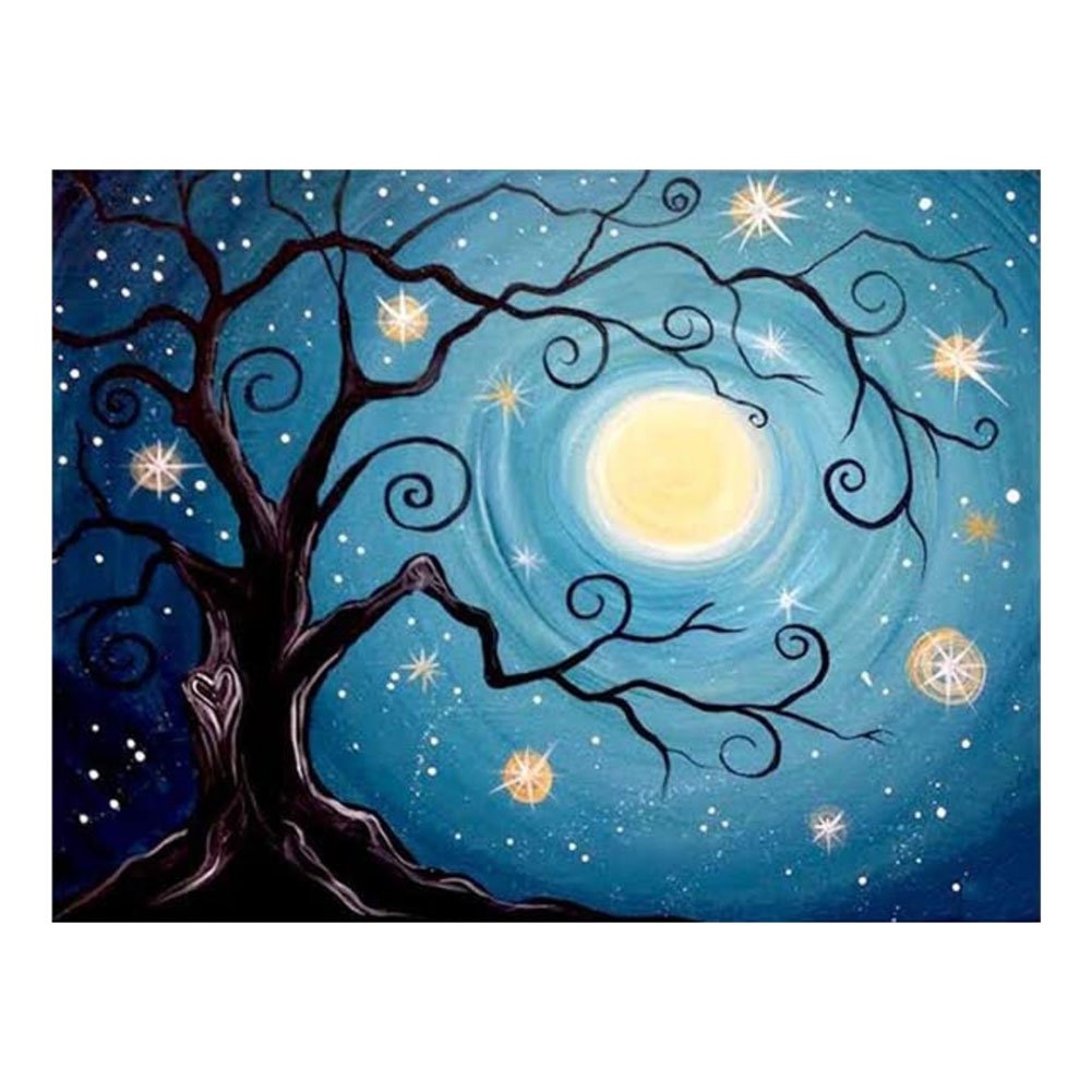 11ct Stamped Cross Stitch Tree Quilting Fabric (40*50cm)