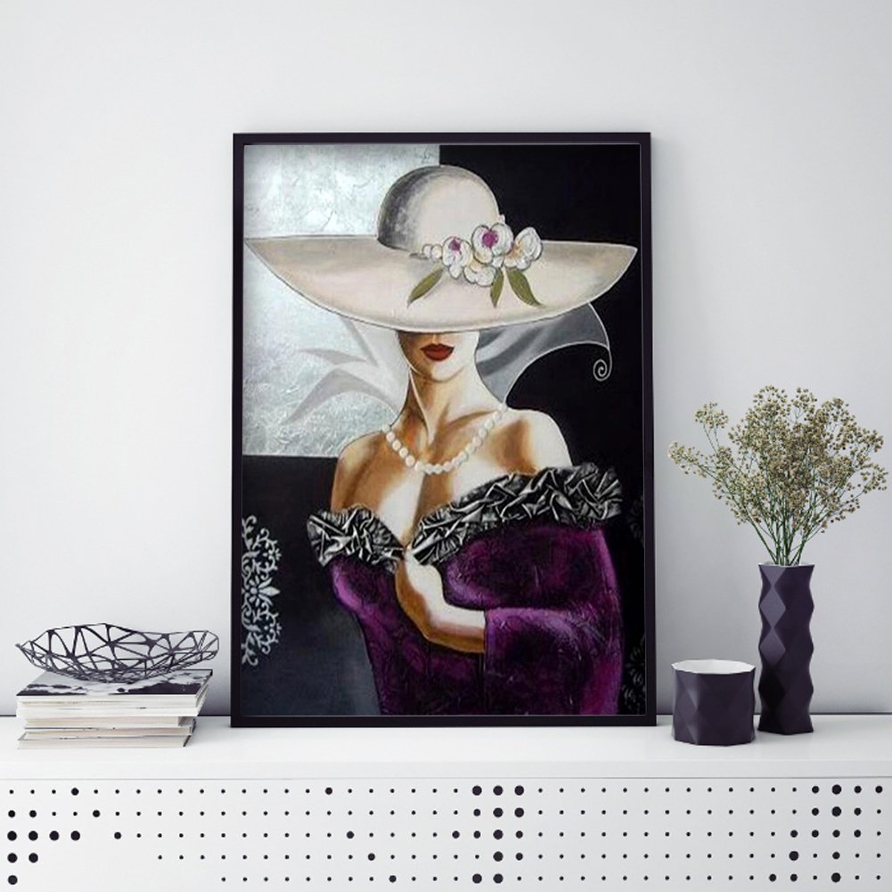 Diamond Painting - Full Round - Elegant Lady