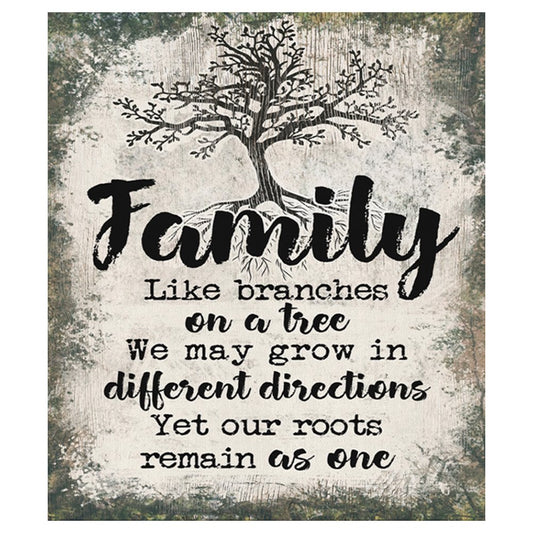 11ct Stamped Cross Stitch Home Family Letters(46*52cm)