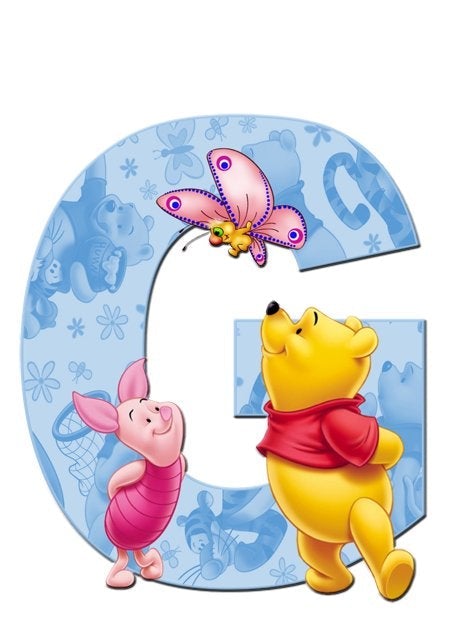 Diamond Paintings Art Full Square Drill Letter G Winnie The Pooh