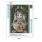 5D DIY Diamond Painting Kit - Full Round - Little Cartoon Girl Doll