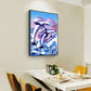 5D DIY Diamond Painting Kit - Full Round - Jumping Dolphin B