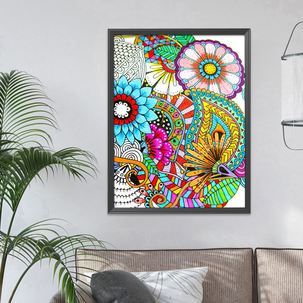 11ct Stamped Cross Stitch - Flowers(40*50cm)