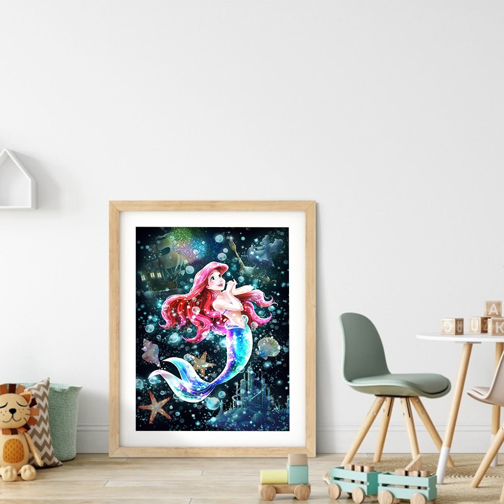 Ariel Disney 11ct Stamped Cross Stitch Kit