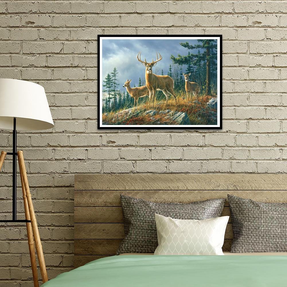 Diamond Painting - Full Round - Forest Deer B