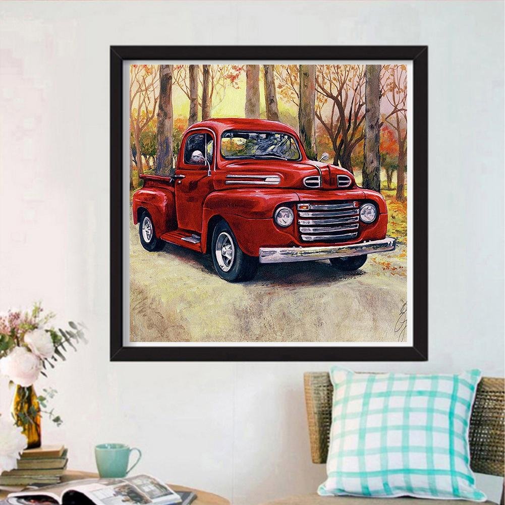 Diamond Painting - Full Round - Red Car B