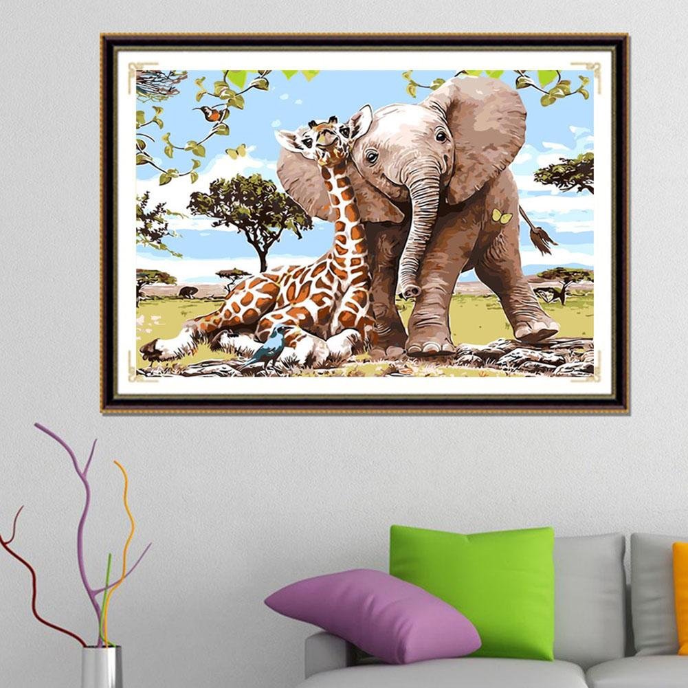 Diamond Painting - Full Round - Lovely Elephant