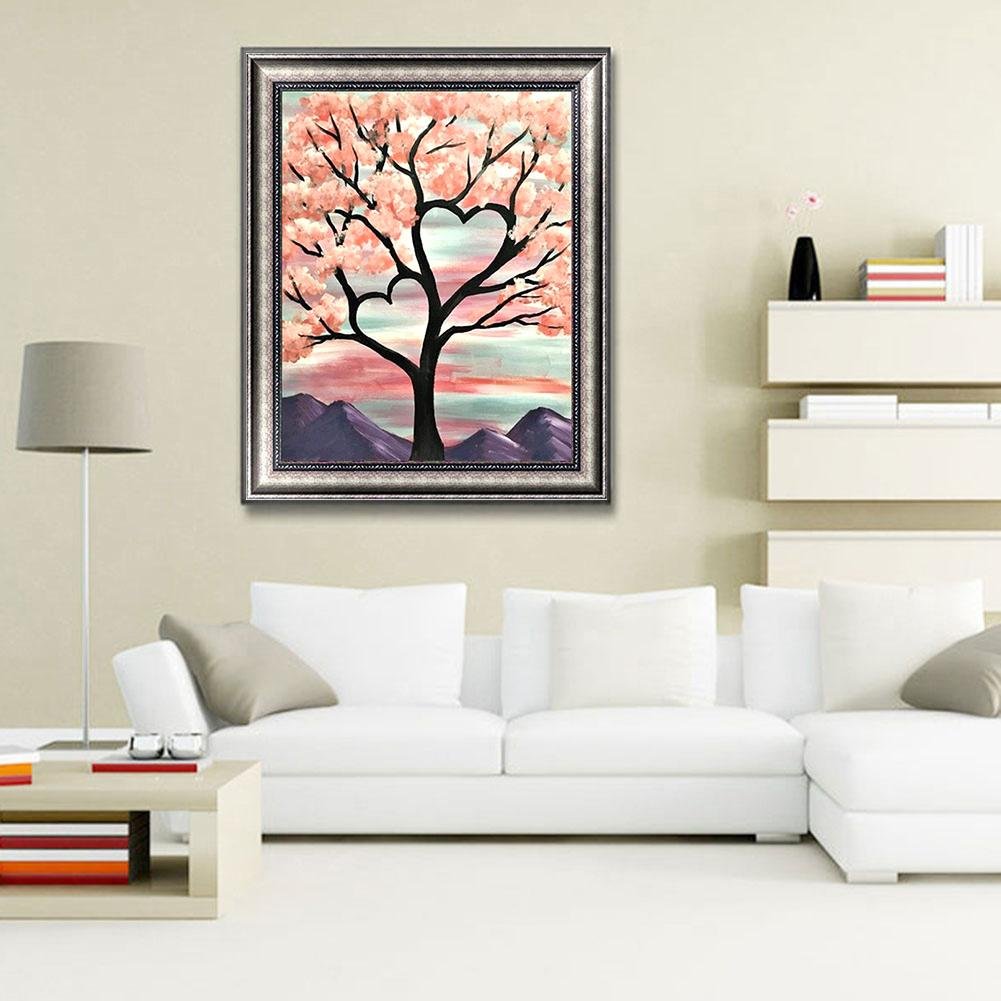 5D DIY Diamond Painting Kit - Full Round - Love Tree B