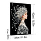 DIY Pearl Painting With Frame - Handmade Self-Adhesive Pearls - Ancient Girl (30*40cm)