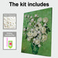 DIY Pearl Painting With Frame - Handmade Self-Adhesive Pearls - Vase (30*40cm) A