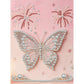 DIY Pearl Painting With Frame - Handmade Self-Adhesive Pearls - Butterfly (30*40cm) E