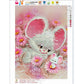 Diamond Painting - Partial Round - little Mouse Among The Flowers